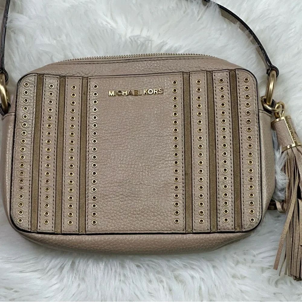 Michael Kors Tan Crossbody leather Bag